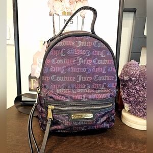 Juicy Couture Rosi Nylon Purple Backpack.